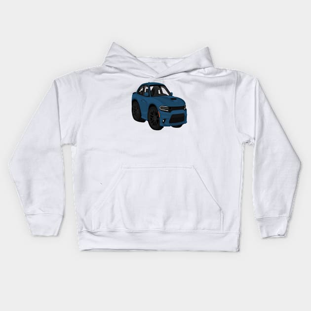 Charge Teal Kids Hoodie by VENZ0LIC